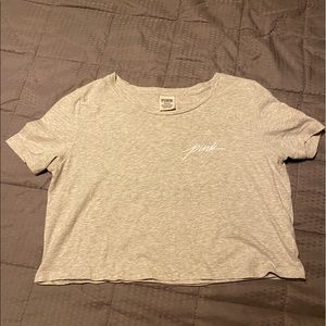 PINK cropped tee